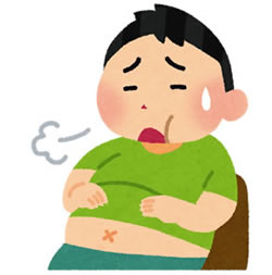 食べ過ぎのイメージ